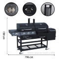 Large Gas and Charcoal Grill Combo